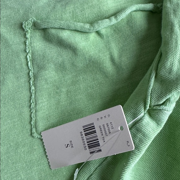 NWT Size S - Pilcro 100% Cotton Boxy Crop Tee Pale Green (NWT US$48) - Picture 5 of 16